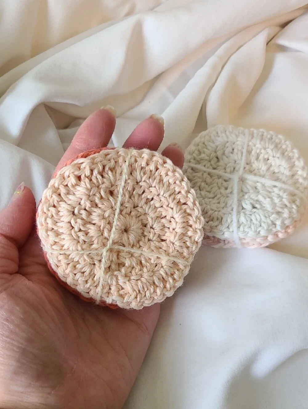 Handmade Crochet Face Scrubbies By Grey Dove Creations, NWOT